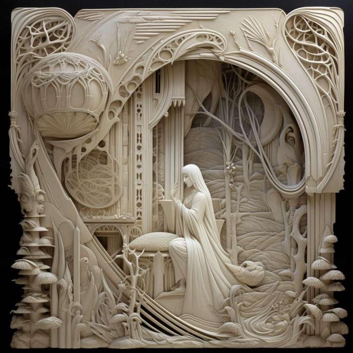 نموذج ثلاثي الأبعاد لآلة CNC 3D Art 